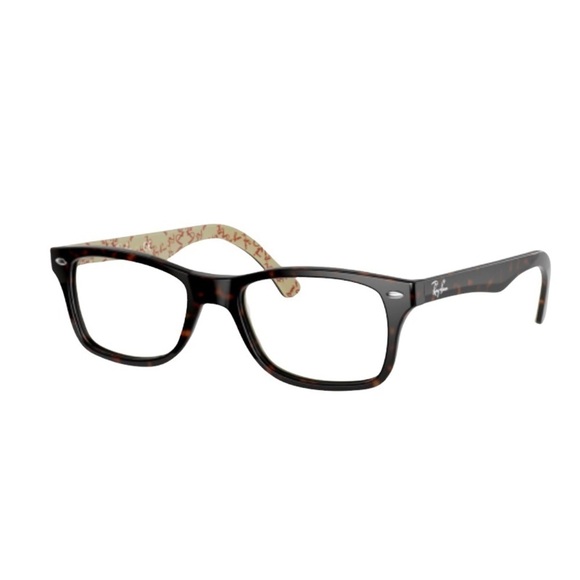 RAY-BAN RX 5528 Dark Havana Logo Glasses - Picture 1 of 6